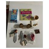 HOLLYWOOD SANTA WHITE SHOE POLISH, WIND CHIME,