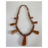 POLISHED CARNELIAN STONE NECKLACE