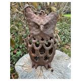 OWL CAST IRON HANGING LANTERN