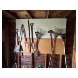 RAKES, FLAT SHOVEL, ETC.