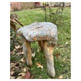 HAND CRAFTED WOOD STOOL
