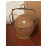 DOME TOP BASKET WITH HANDLE 16 INCHES HIGH 12
