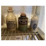 ENGLAND 8 OUNCE MEASURING BELL, GLAZED POTTERY