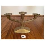 INDIA 3 ARM CANDELABRA 7" H X 10" W