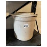 CROCK WITH NUMBER ONE LID DOES HAVE A CHIP ON