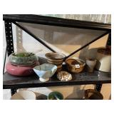 ASSORTED PLANTERS BROWN CROCK WITH LID POTTERY