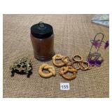 CANDLE, PRETZEL RINGS, CHAIR EASEL, ETC.