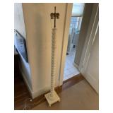 63" H FLOOR LAMP WHITE PAINTED