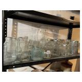 CANNING JARS INCLUDING SMALL BALL LARGE BALL ONE