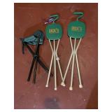 THREE FOLDING EVENT CHAIRS