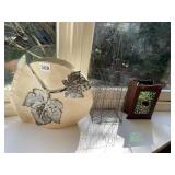 CANDLE HOLDER METAL FRAME W/ REFLECTIVE DEER