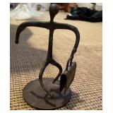BRAZED STEEL FIGURE BY HENRY BURSZTYNOWICZ FROM