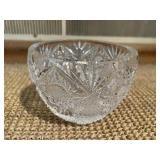 CUT GLASS BOWL 2" H X 3" D