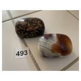 2 SHELL BOXES HAND CRAFTED