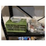 DOOR GATE LATCH, ORGANIZER BIN WASHERS SCREWS AND