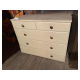 WHITE PAINTED CHEST 36" W X 28" H X 17.5" D