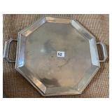HANDCRAFTED DOUBLE HANDLED SERVING TRAY LEAD FREE