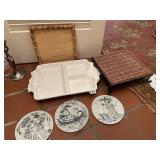 DIVIDED PLATE, PEDESTAL STAND NOCTURNE NYMOLLE