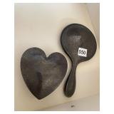 STERLING HEART AND MIRROR IS WEIGHTED BOX WEIGHS