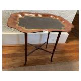 TURN CROSS MEMBER LEG TABLES SCALLOPED EDGE TOLE