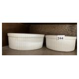 2 OVEN CASSEROLE BOWLS