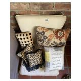 ASSORTED PILLOWS INCLUDING ANIMAL PRINT WITH