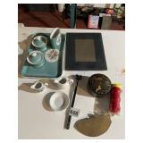 ANTIQUE DRESSER TRAY DOES HAVE CHIPS ON CORNER OF