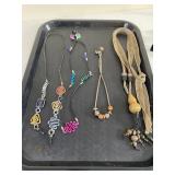 MODERN DESIGN NECKLACES ON CORDING SLIDING BEAD