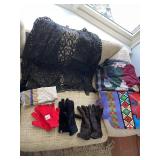 SCARVES, GLOVES, LACE, ETC.