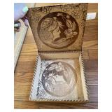 FLEMISH ART DRESSER BOX 7.5 INCH BY 7.5 INCH BY