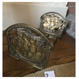 BRADLEY AND HUBBARD SIGNED EXTENDABLE BOOK RACK