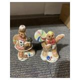 FITZ & FLOYD SALT & PEPPER SHAKERS