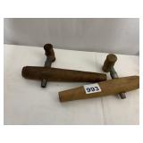 VINTAGE WOODEN BARREL TAP