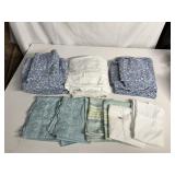 TWIN SIZE SHEETS, 2 MATCHING COMPLETE SETS AND