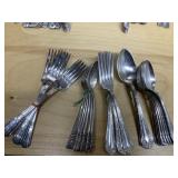 SILVER PLATE FLATWARE UNMATCHED