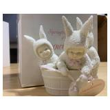 SNOW BUNNIES "RUB-A-DUB-DUB, 3 BUNNIES IN A TUB"