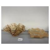 WESTMORELAND PAPER STICKER RUFFLE EDGE BOWL AND