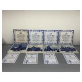 ROYAL DELFT 1984 MADE IN HOLLAND BLUE DELFT TILES