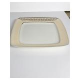 WINDSOR GOLD 12" SQUARE PLATTER NIB