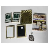 SOLID BRASS PICTURE FRAMES, PHOTO ALBUM, CAT