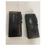 OLYMPUS & OPTIMUS MICRO CASSETTE RECORDERS