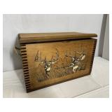 WOODEN BOX 10.5 H X 16 W X 9 D