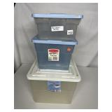 3 STORAGE BINS