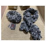 ADRIENNE LANDAU FAUX FUR HAT & SCARF NEW