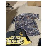 BUCKHORN RIVERS SHIRT 2X, STEELERS SWEATSHIRT 2X