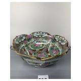 HONG KONG BOWL W/ GOLD TRIM