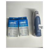 2 BOXES OF GLIDE THREADED FLOSSERS AND BRAUN