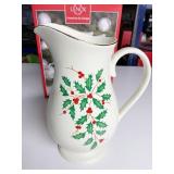 LENOX HOLIDAY PITCHER NIB $80.00