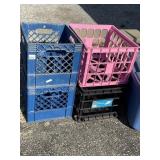 4 MILK CRATES