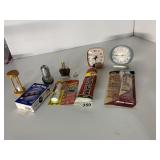 SMALL CLOCKS, KWIK SEAL ETC.